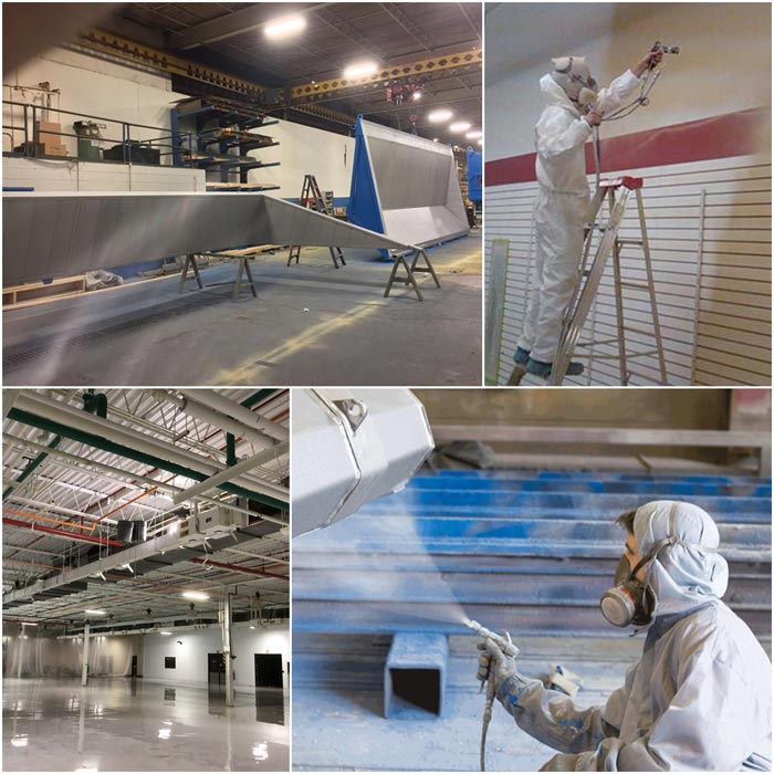 commercial exterior & interior spray painting